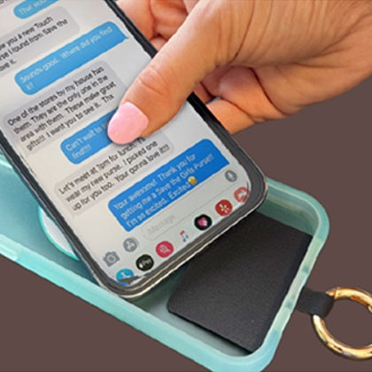Step 3: Place the phone back into the case over the tether insert