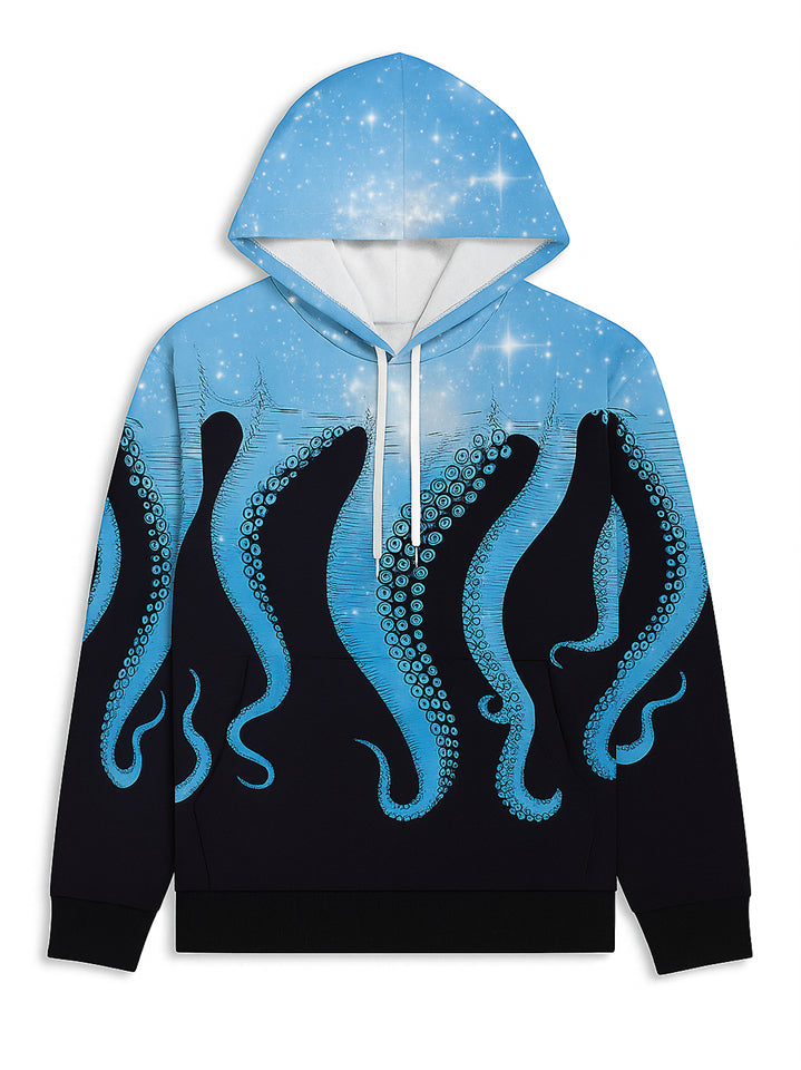 Women's Trendy Octopus Print Comfy Casual Hooded Sweatshirt