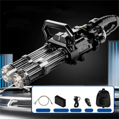 Cyberpunk Electric Automatic Rapid Fire Blaster Water Gun with Backpack