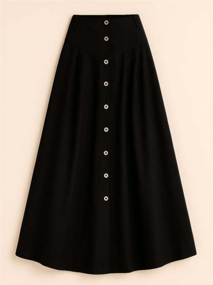 Women's Casual Ankle Length Holiday Style Skirts with Pockets