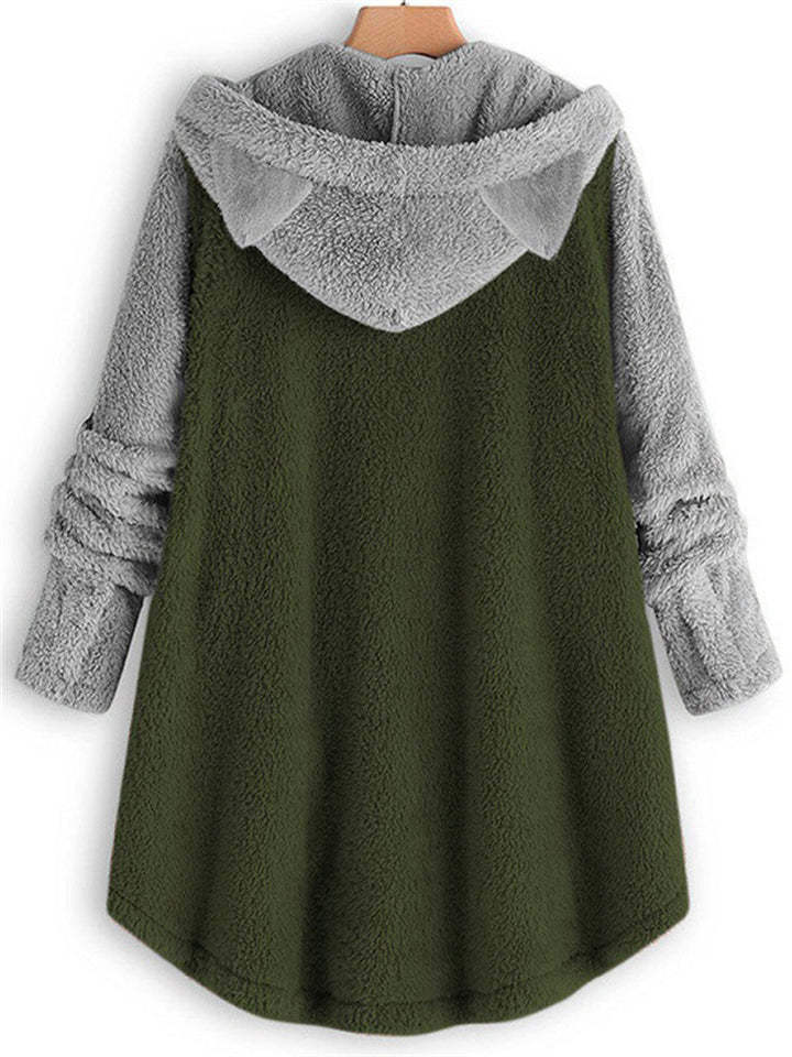 Adorable Fleece Hoodies With Cute Cat's Ears for Women