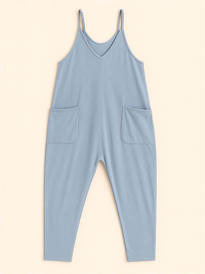 Summer Casual Baggy Spaghetti Jumpsuits For women