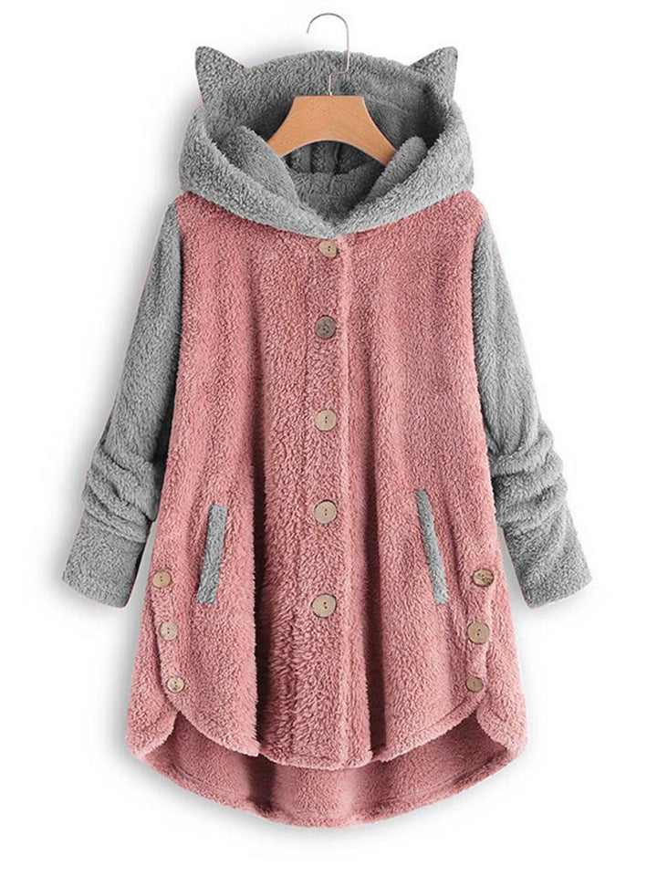 Adorable Fleece Hoodies With Cute Cat's Ears for Women