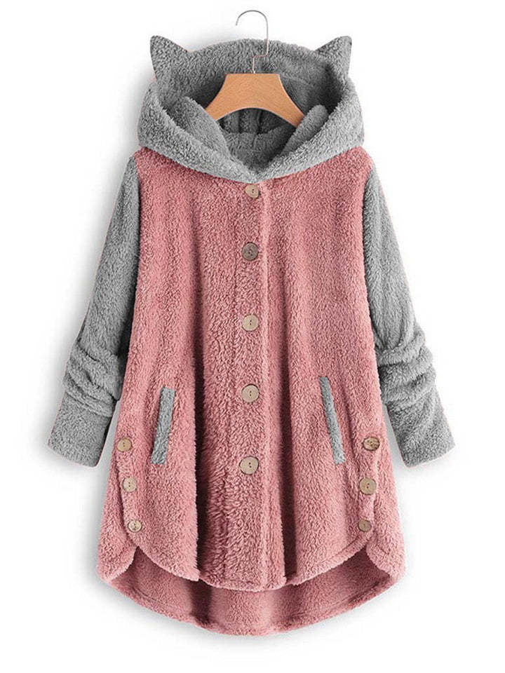 Adorable Fleece Hoodies With Cute Cat's Ears for Women