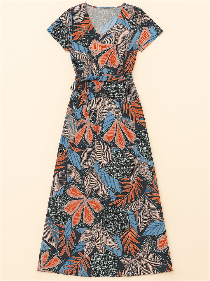 Women's V Neck Boho Holiday Style Tropical Dresses