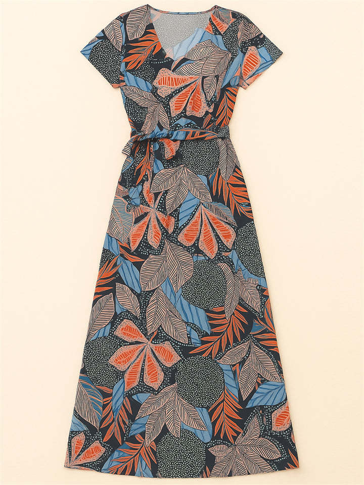 Women's V Neck Boho Holiday Style Tropical Dresses