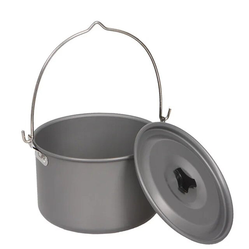 WildfireChef™ Long Hanging Handle Aluminum Pot for Camping Picnic