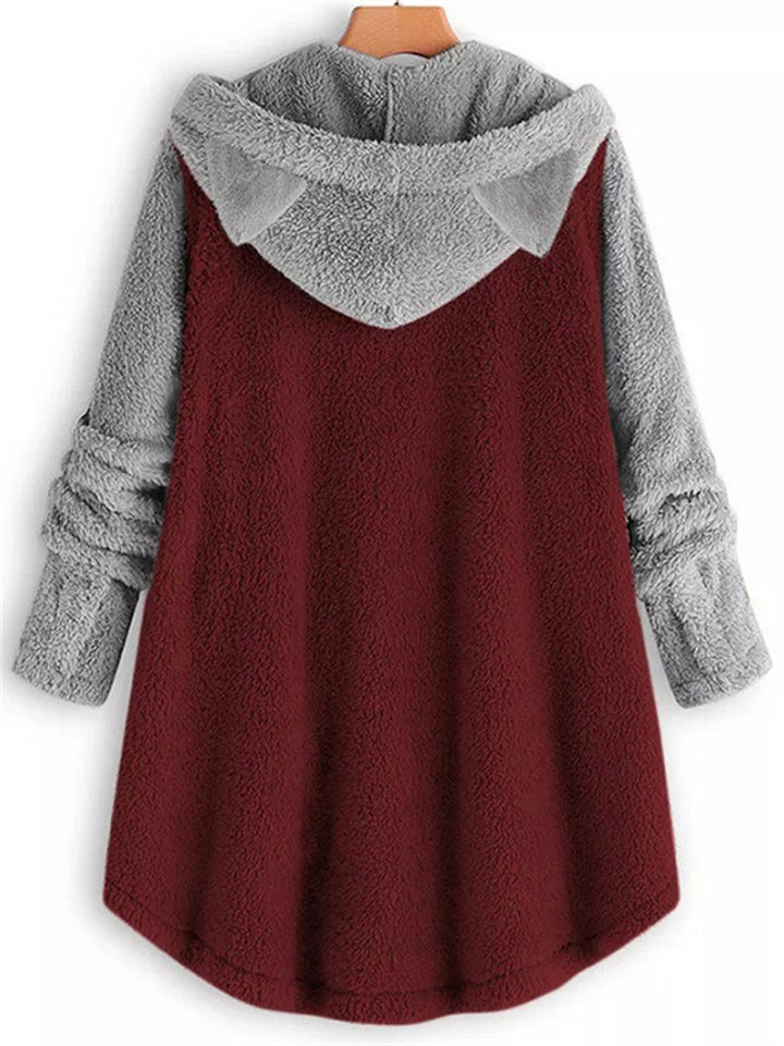 Adorable Fleece Hoodies With Cute Cat's Ears for Women