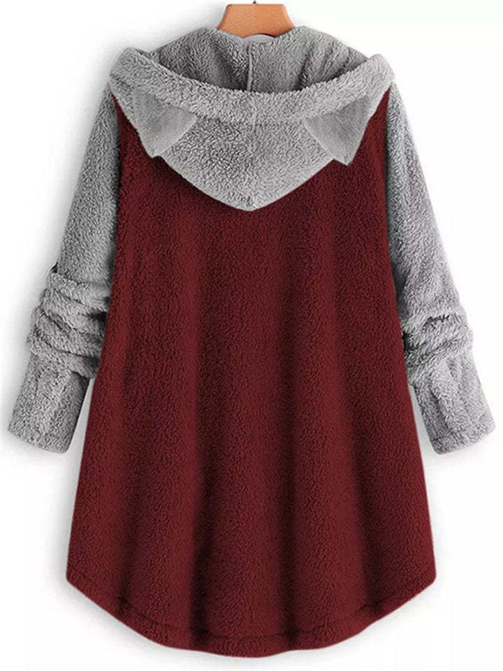 Adorable Fleece Hoodies With Cute Cat's Ears for Women