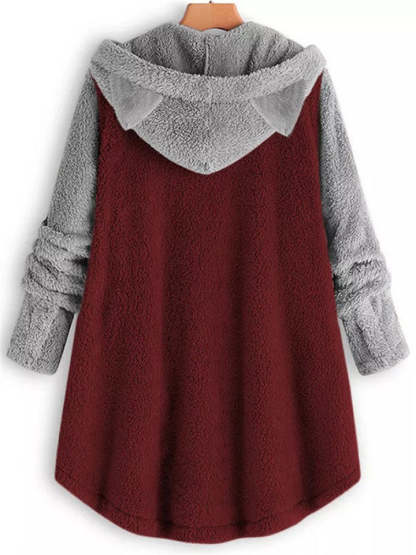 Adorable Fleece Hoodies With Cute Cat's Ears for Women