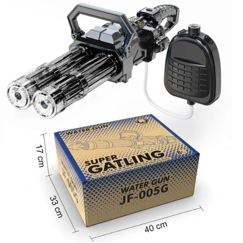 Cyberpunk Electric Automatic Rapid Fire Blaster Water Gun with Backpack