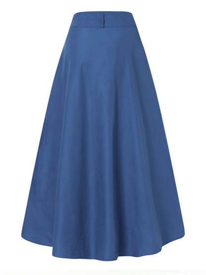 Women's Casual Ankle Length Holiday Style Skirts with Pockets