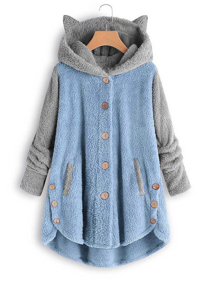 Adorable Fleece Hoodies With Cute Cat's Ears for Women