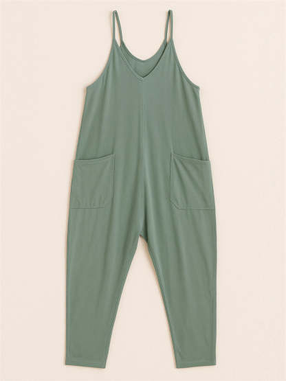 Summer Casual Baggy Spaghetti Jumpsuits For women