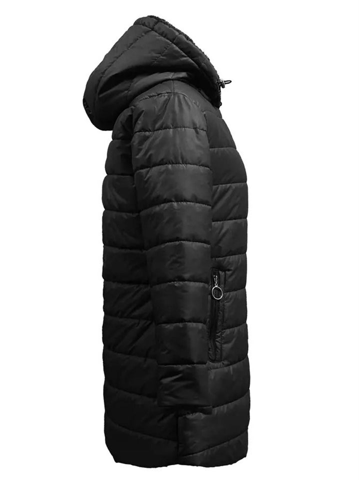 Winter Warm Fitted Fleeced Long Sleeve Hooded Coats