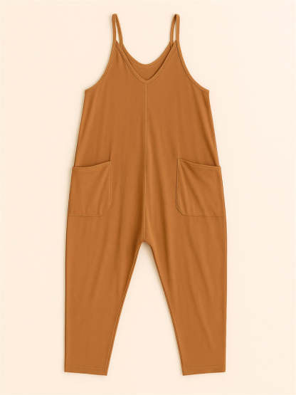 Summer Casual Baggy Spaghetti Jumpsuits For women