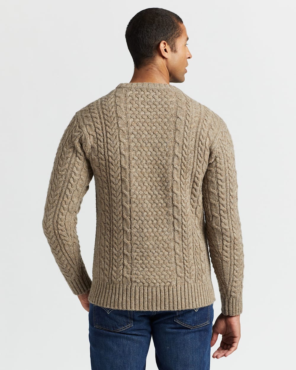 MEN'S JONES COLLECTION FISHERMAN SWEATER