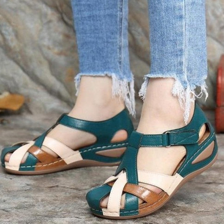 【Esgotadas em breve】 Novas sandálias oversized com corte de verão, material macio e sola confortável