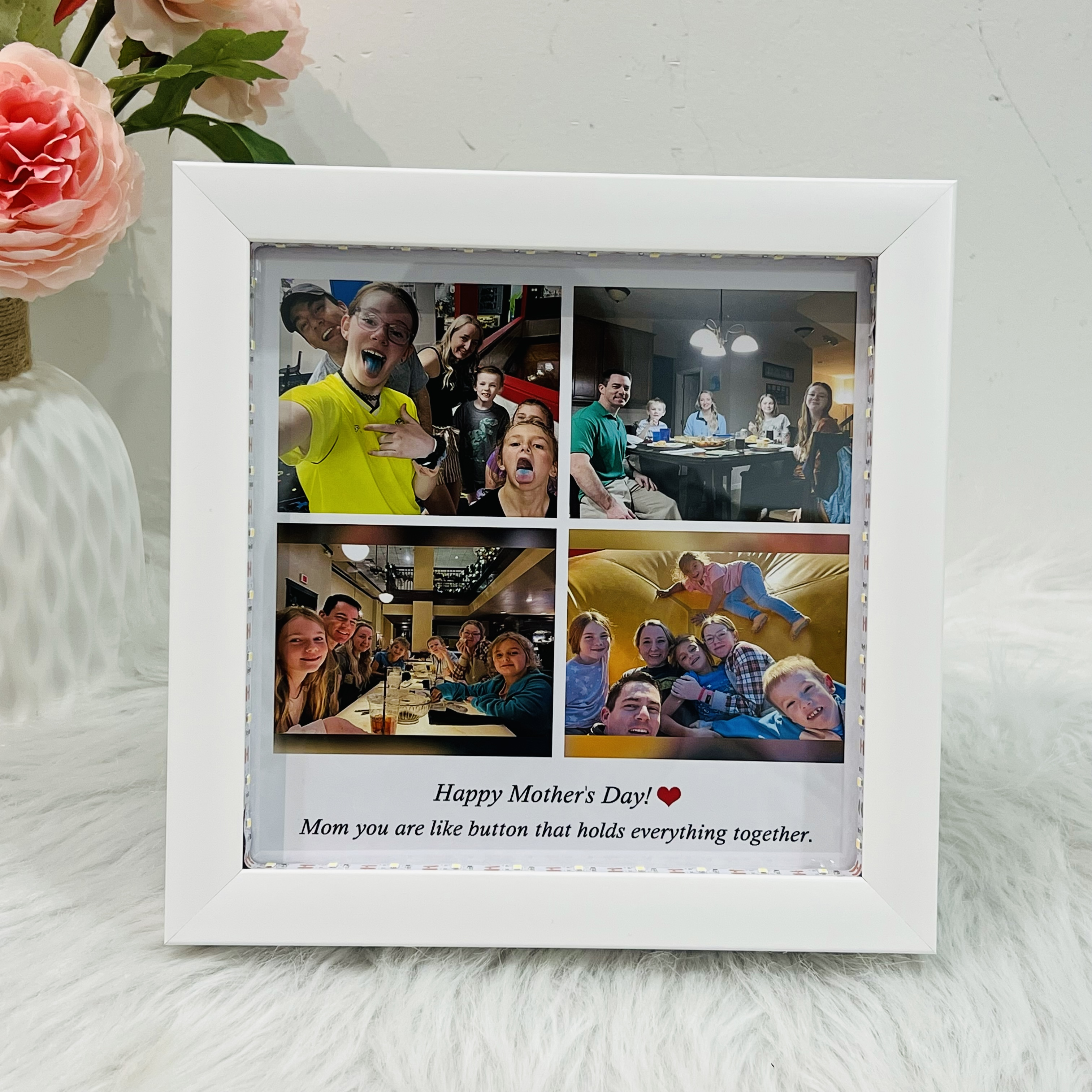 Custom Music Playing Photo Light Frame With Text