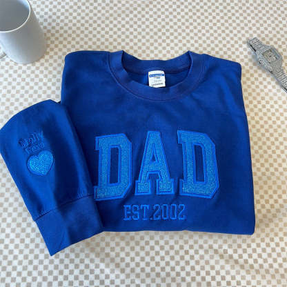 50%OFF👔Custom Updated Embroidered Glitter Vinyl Dad Hoodie/Sweatshirt