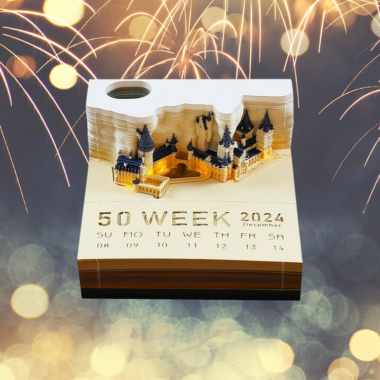 🏰Hogwarts Castle Calendar 2024 With Lights（✨Buy 2 free shipping✨）