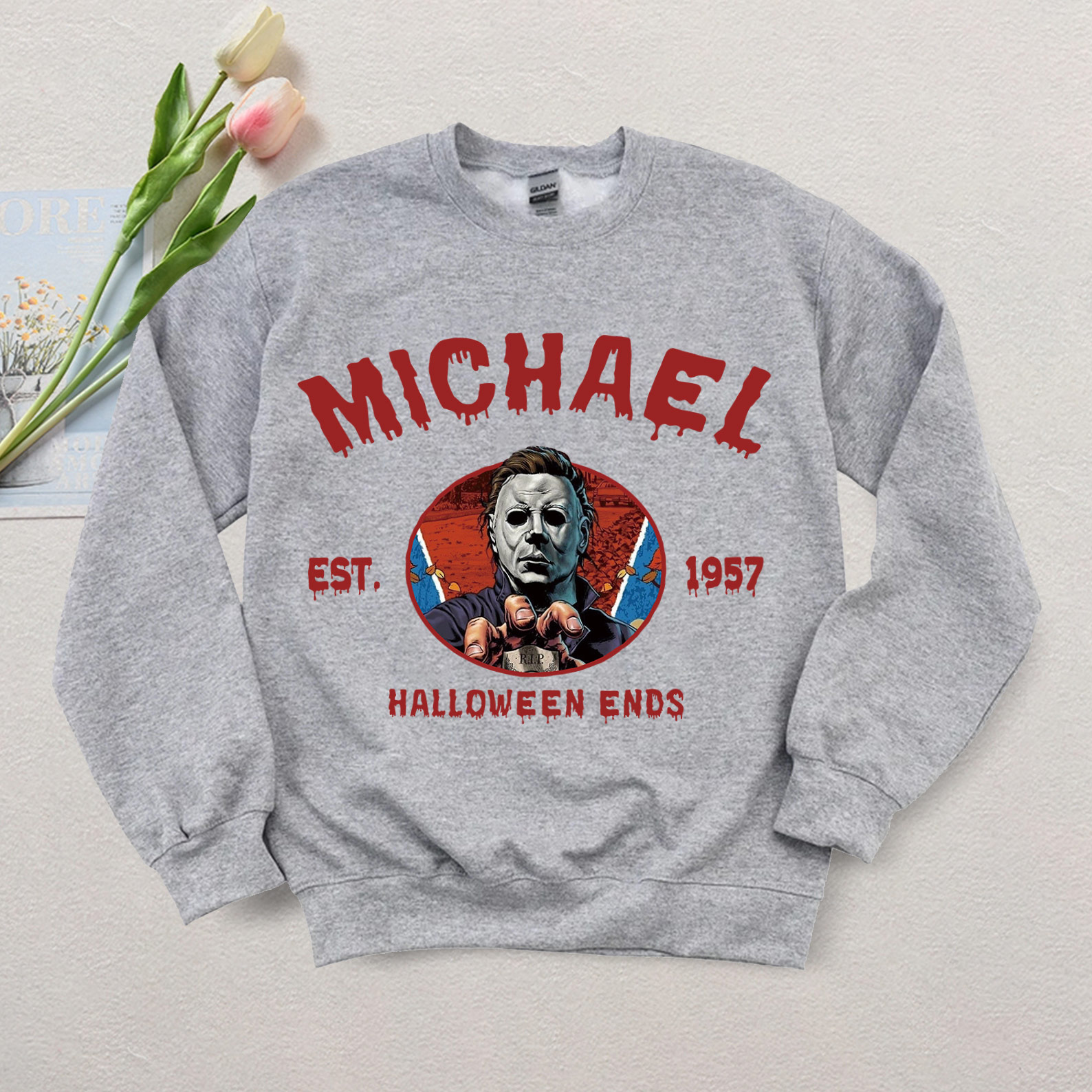 Vintage Halloween Characters Sweatshirt,Horror Movie Michael Shirt
