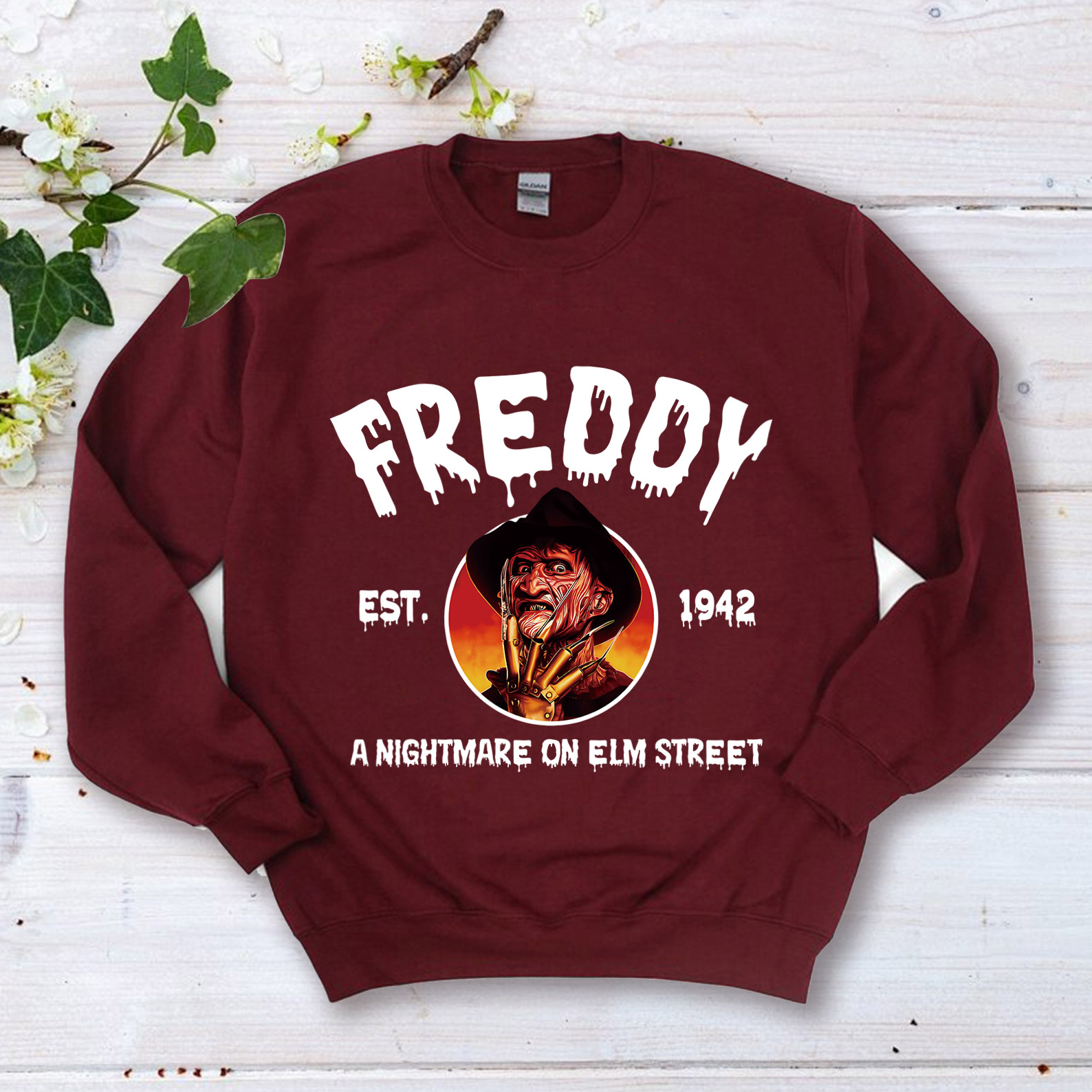 Vintage Halloween Characters Sweatshirt,Horror Movie Freddy Shirt
