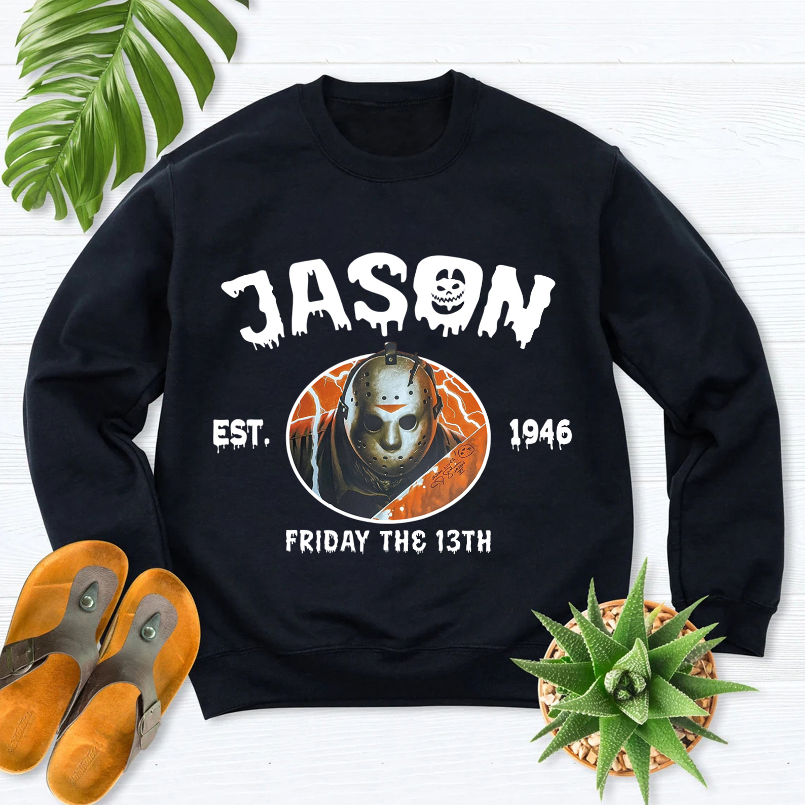 Vintage Halloween Characters Sweatshirt,Horror Movie Jason Shirt
