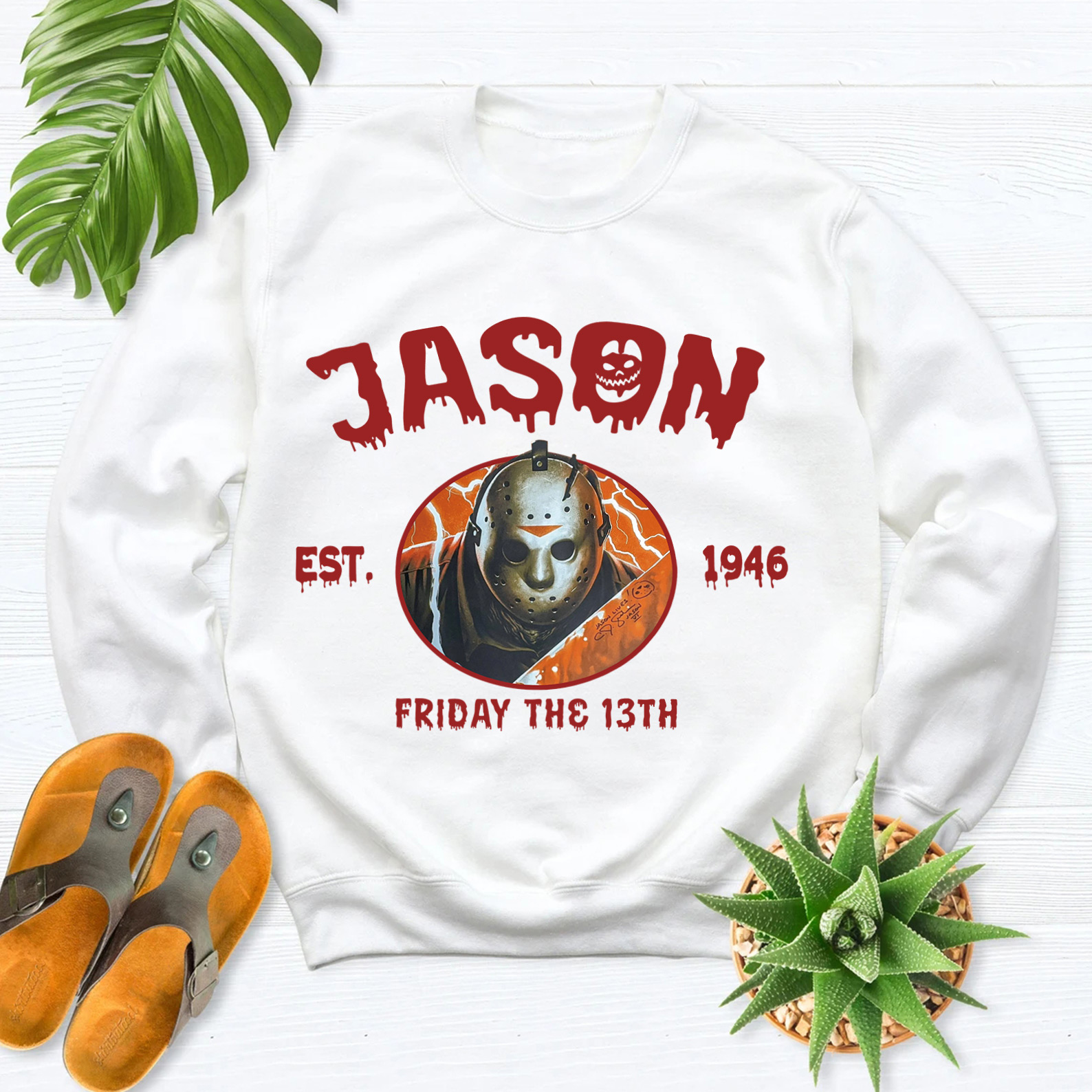 Vintage Halloween Characters Sweatshirt,Horror Movie Jason Shirt
