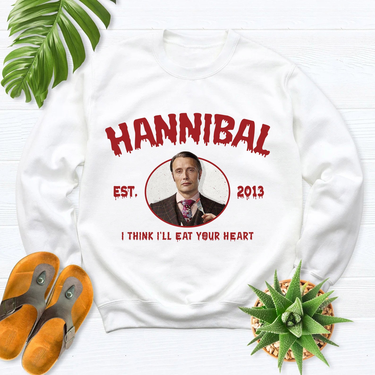 Customized Vintage Halloween Characters Sweatshirt,Horror Movie Hannibal Shirt