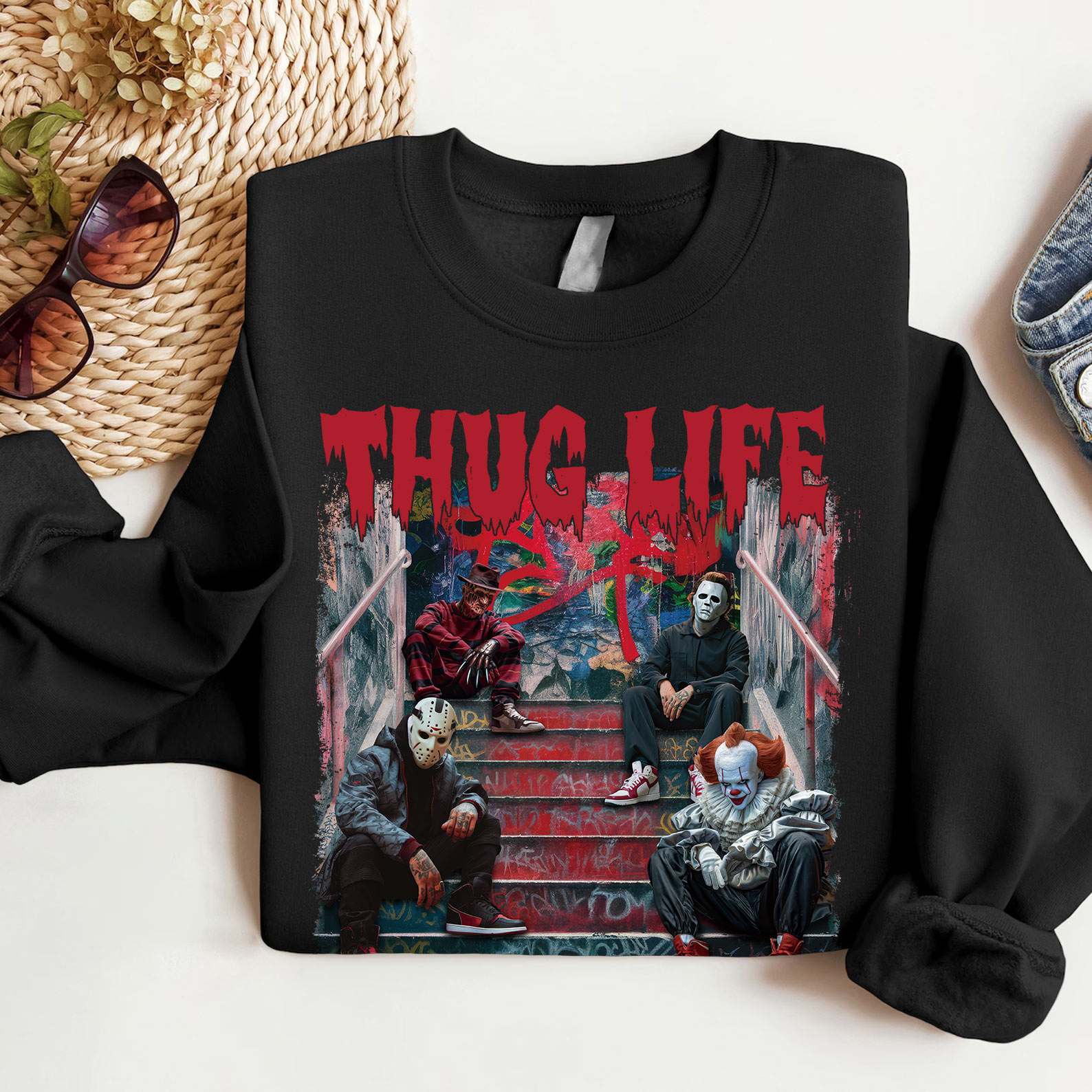 Thug Life Horror Movie Shirt