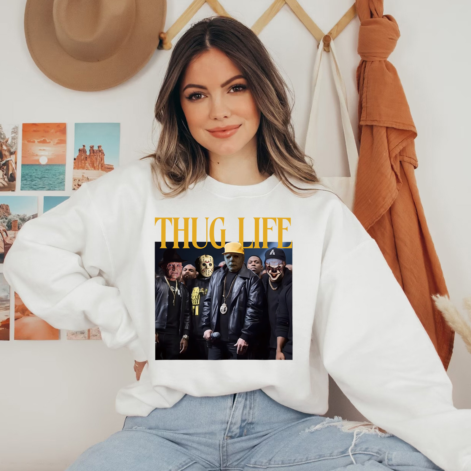 Horror Movie Thug Life Shirt