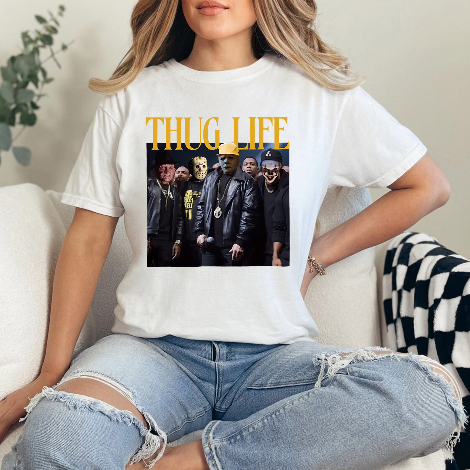 Horror Movie Thug Life Shirt