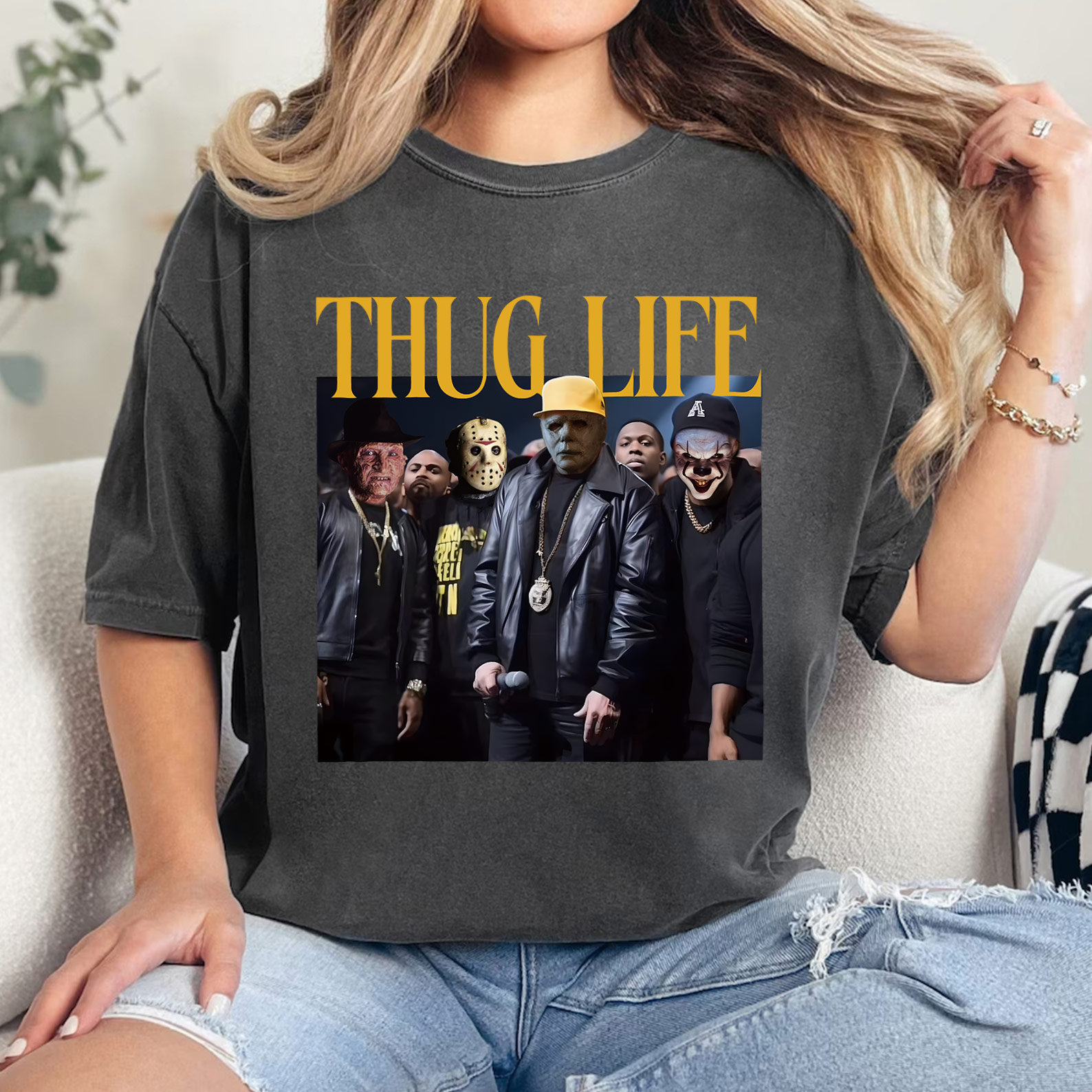 Horror Movie Thug Life Shirt