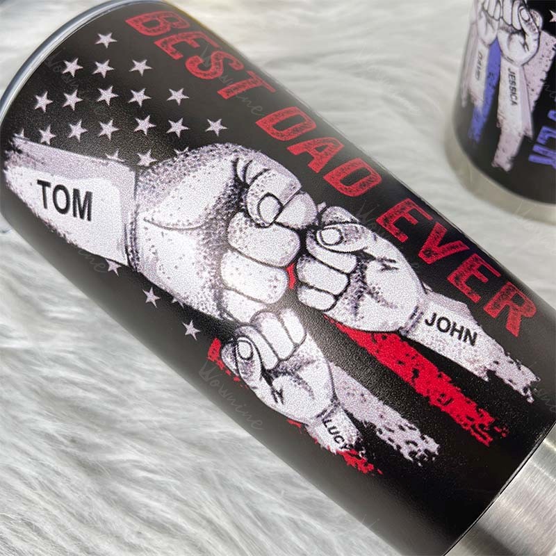 🥃BEST DAD EVER Custom Stainless Steel Tumbler
