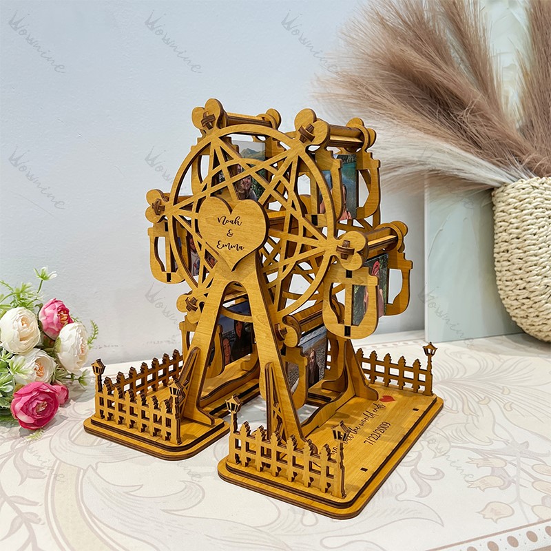 Wooden Ferris Wheel Frame: Capture Sweet Moments
