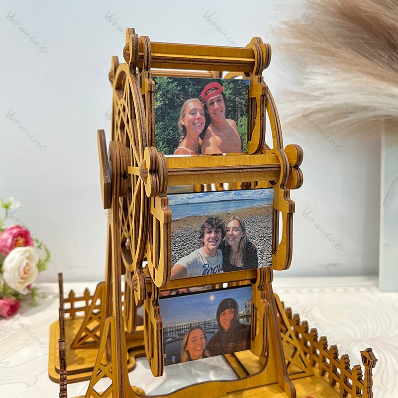 Wooden Ferris Wheel Frame: Capture Sweet Moments