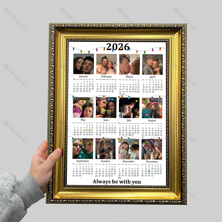 Custom 2026 Calendar with Photo Frame
