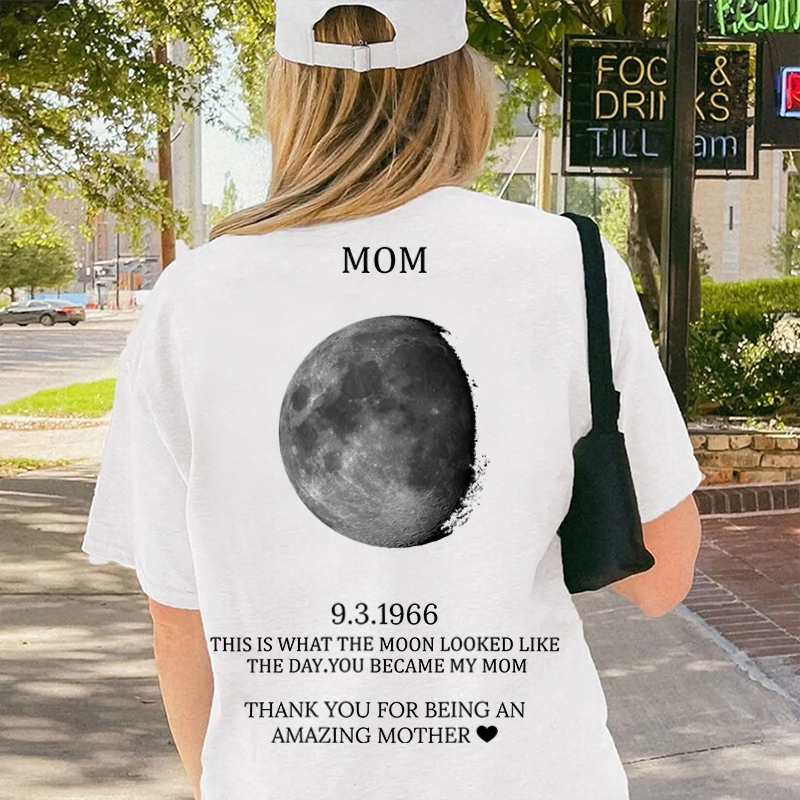 A Unique Mother's Day Gift-Custom Moon Phase T-Shirt/Crewneck/Hoodie