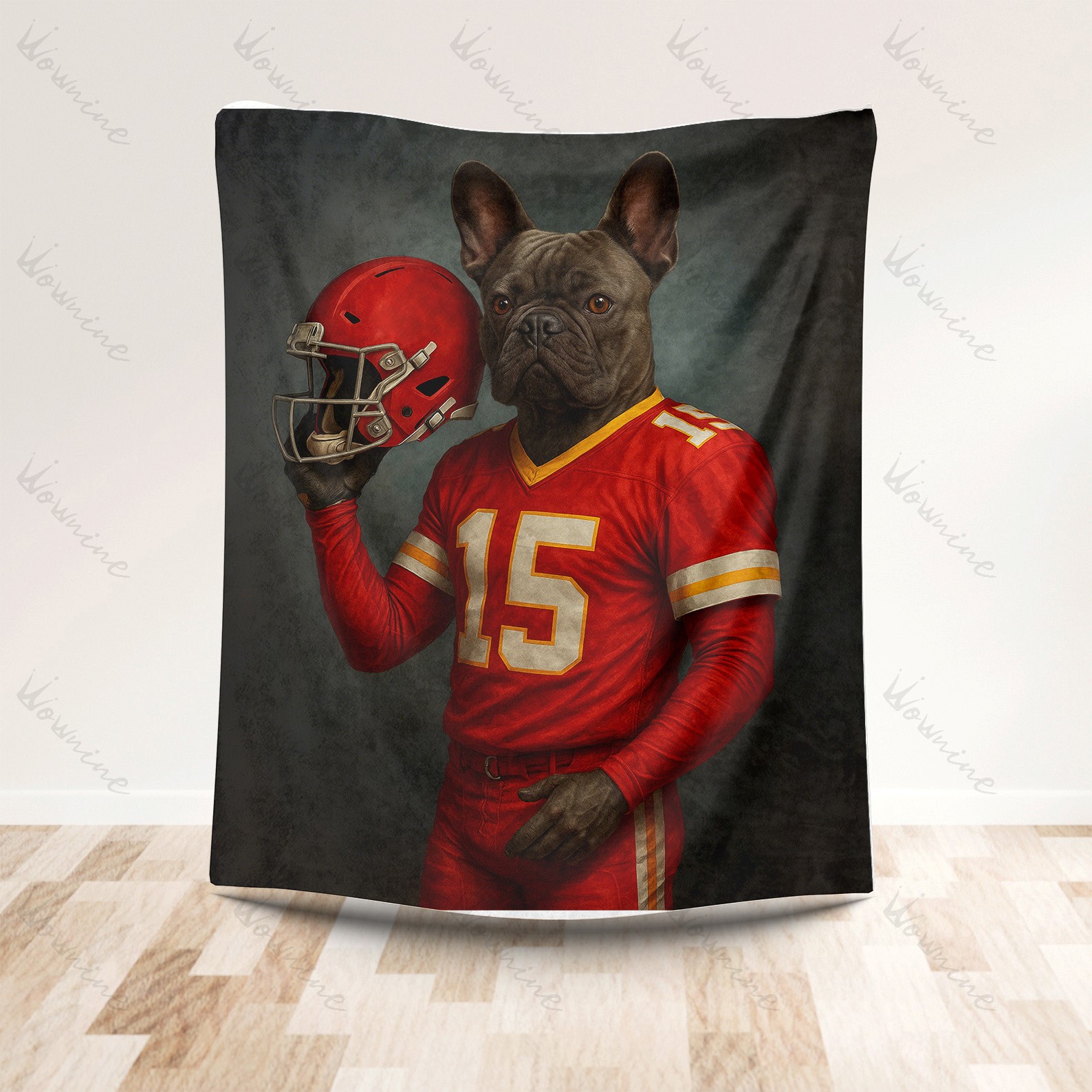 Custom American Football Pet Blanket