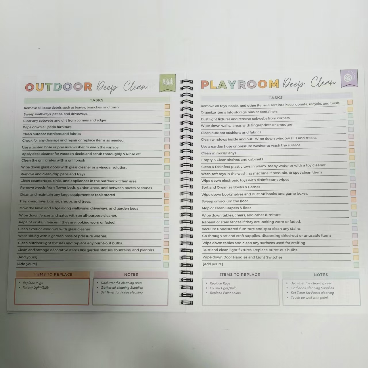 2026 version ADHD Cleaning Planner - Daily, Weekly & Monthly Household Cleaning Checklist