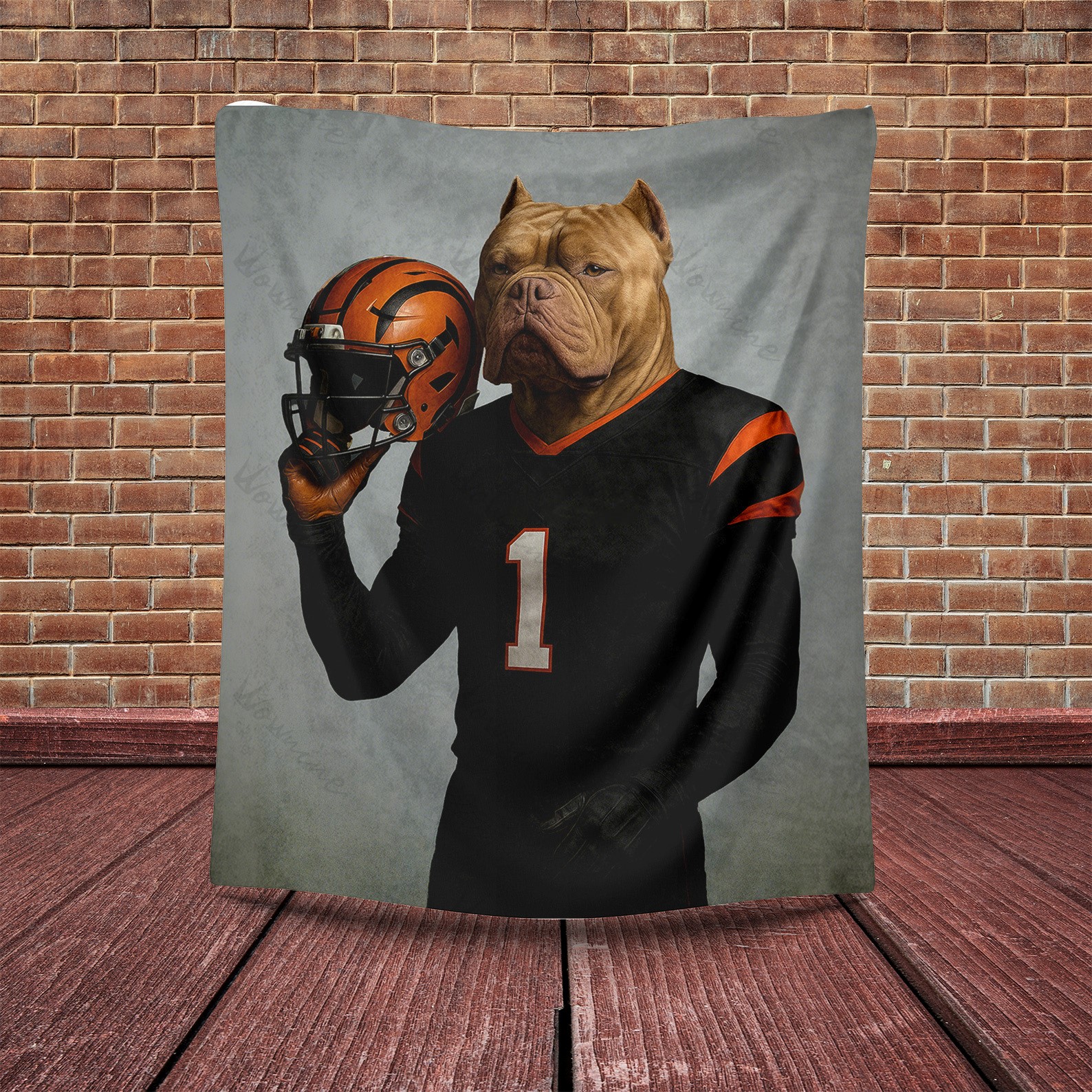Custom American Football Pet Blanket