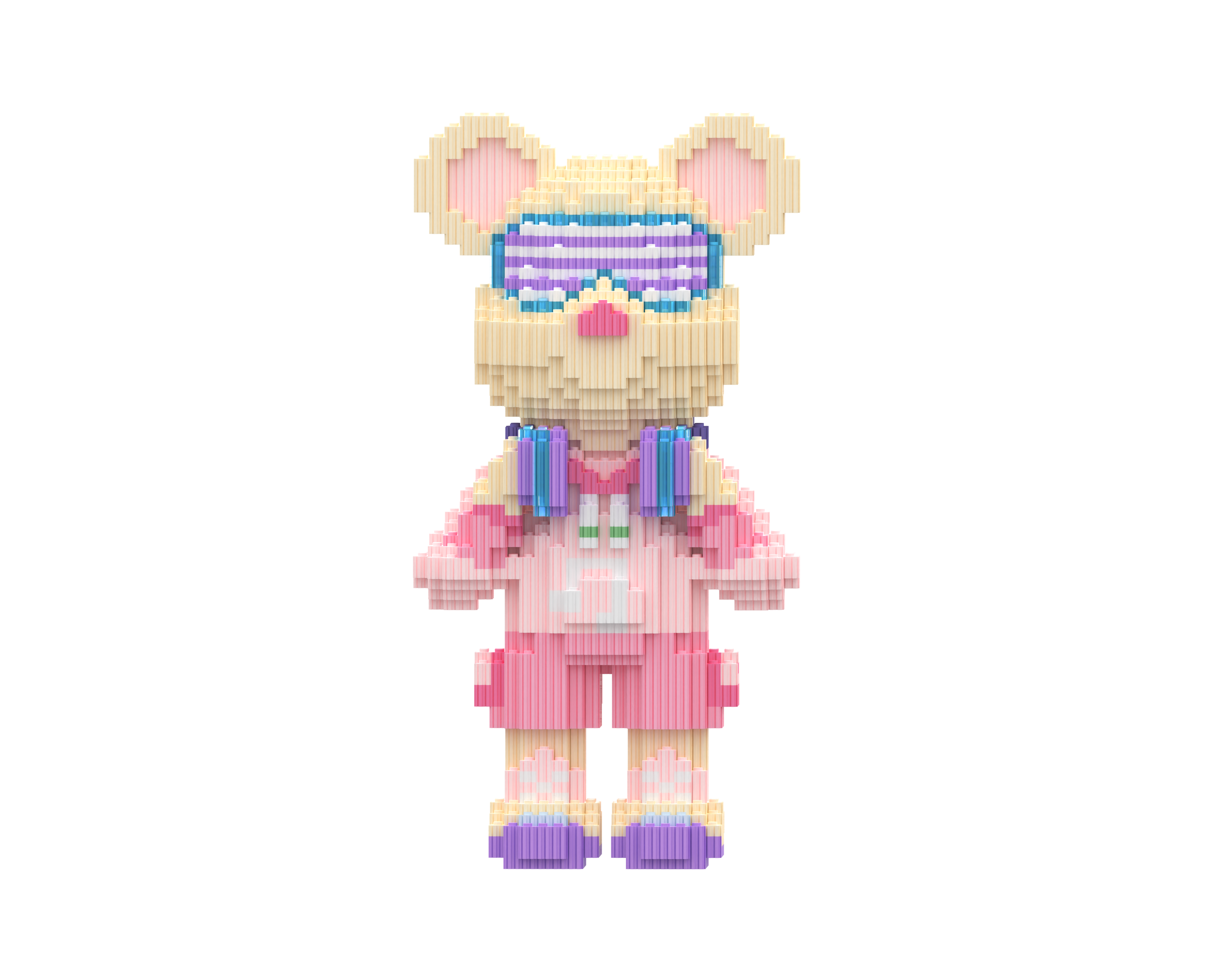 Music Toy Bear Building Blocks Kit