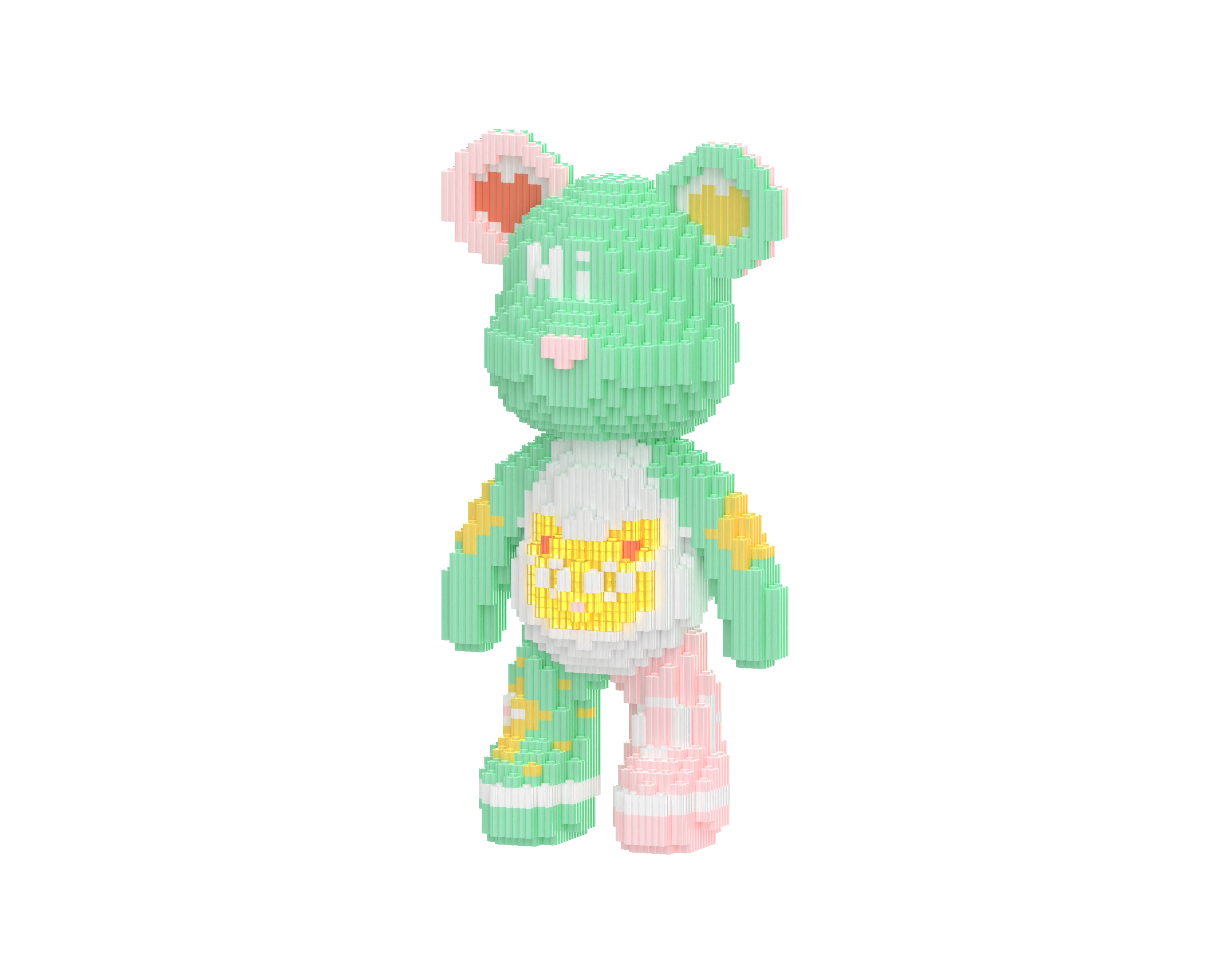 Fairy Tate Robet Blue Toy Bear Building Blocks Kit