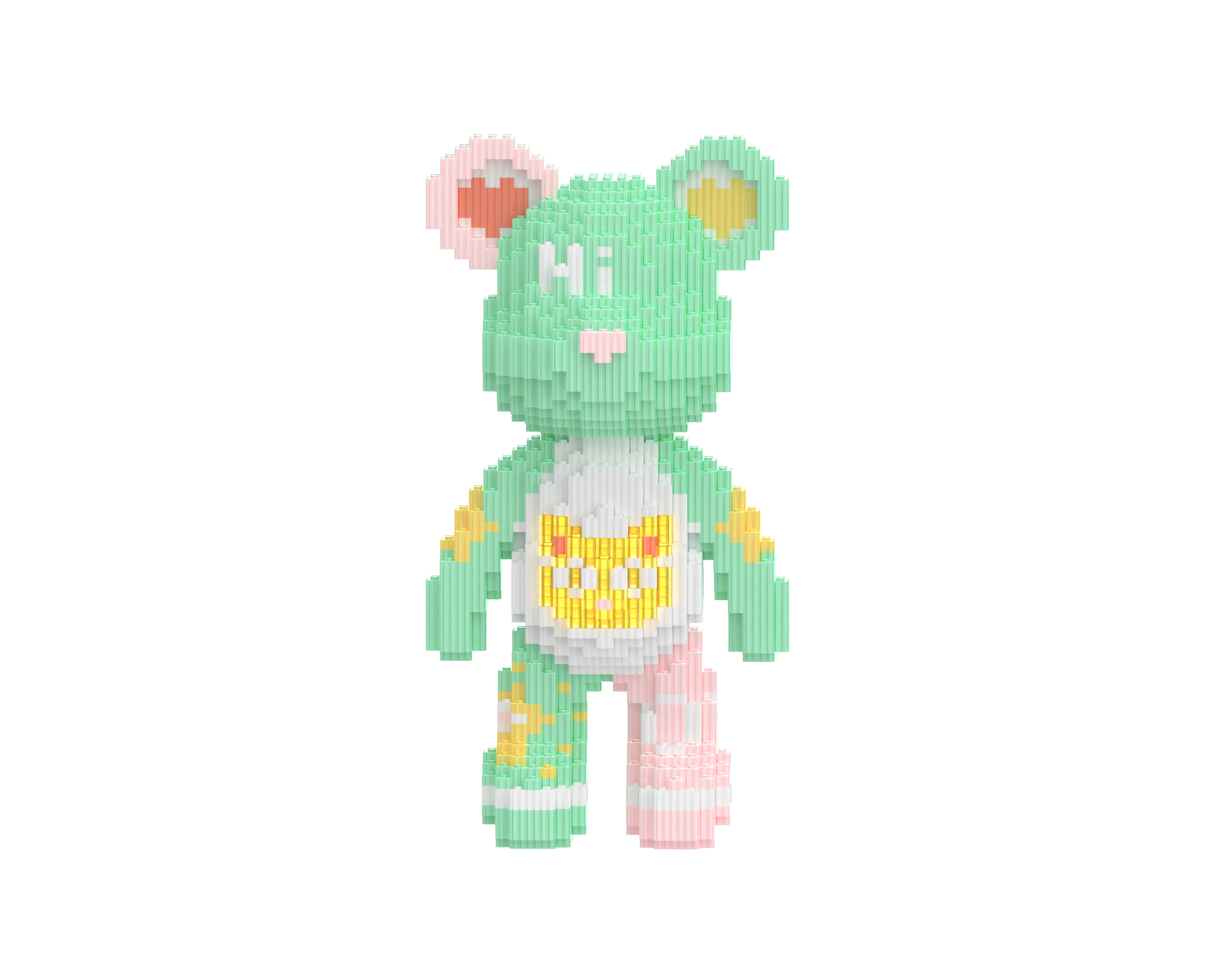 Fairy Tate Robet Blue Toy Bear Building Blocks Kit