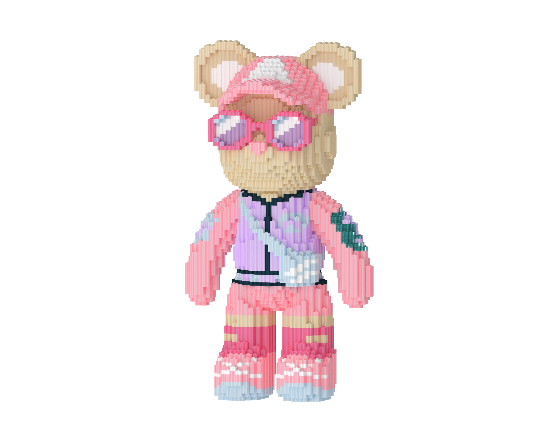 Back bag Toy Bear Building Blocks Kit