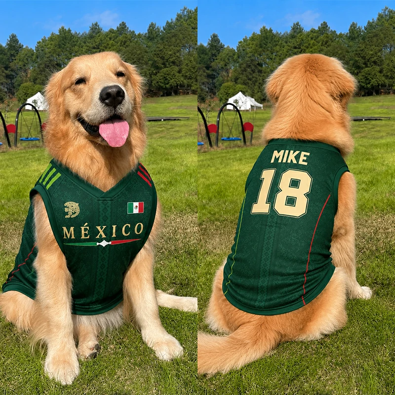 Custom World Cup Football Pet Jersey Collection