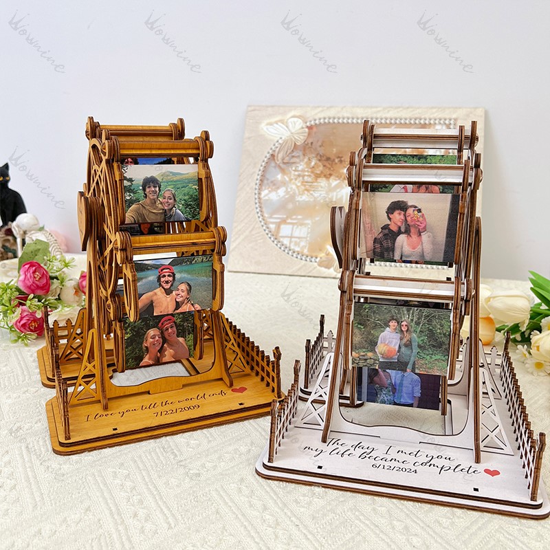 Wooden Ferris Wheel Frame: Capture Sweet Moments