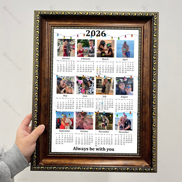 Custom 2026 Calendar with Photo Frame