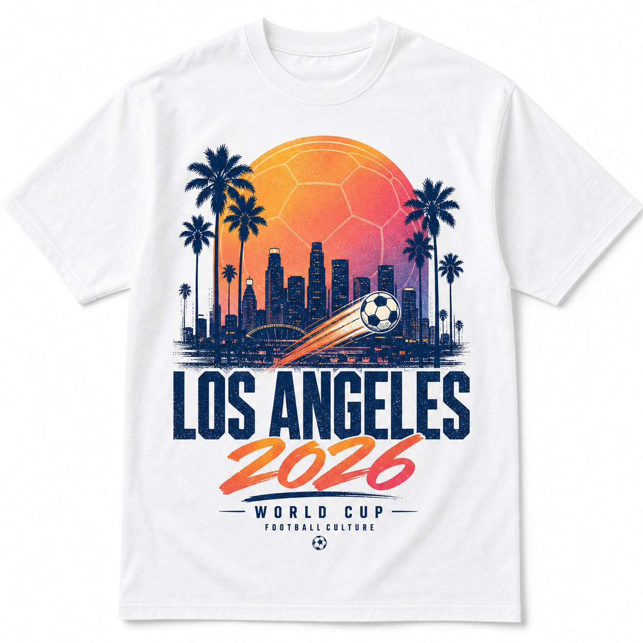 2026 Soccer Host City Skyline Vintage Graphic Tee